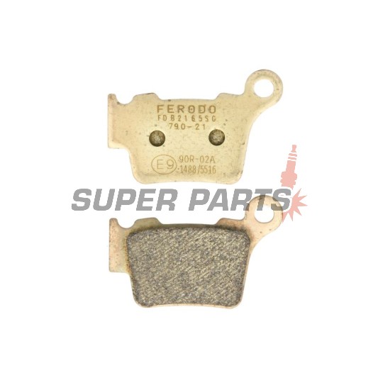 Накладки -FERODO- FDB2165SG, Husqvarna CR / FE / SM / TC / TE / TX / WR / WR-E 125-510 2005-2018, KTM EXC / EXC-E / EXC-F / SMR / SX / SX-F 125-560 2003-2017