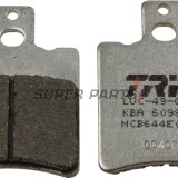 Накладки -TRW- MCB644EC, Aprilia AF1 (1987-1991), RS/SR/Rally (1993-2006), Tuono/SX (2004-2007); Cagiva Aletta/Elefant/Dakar (1981-2000); KTM SX 60/65 (2000-2003); MBK Booster/Nitro/Ovetto (1994-2006); Yamaha Breeze (1995-2012); Piaggio DNA/GTX/Hexagon (1