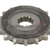 Преден пиньон -JT- JTF580,17RB, 17 зъба, с гумен демпфер, Yamaha FZ 700 1986-1987, FZ 750 1985-1993, FZ6 600 2004-2009, FZR 1000 1987-1995, FZR 750 1987-1992, FZX 700 1986-1987, FZX 750 1986-1997, GTS 1000 1993-2000, YZF 1000 1996-2003