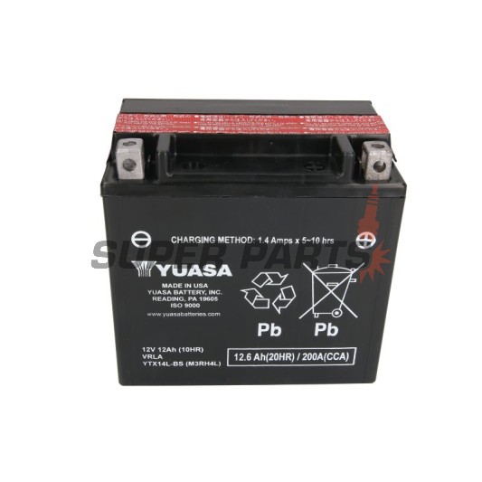 Акумулатор -YUASA- YTX14L-BS, 13Ah 12V