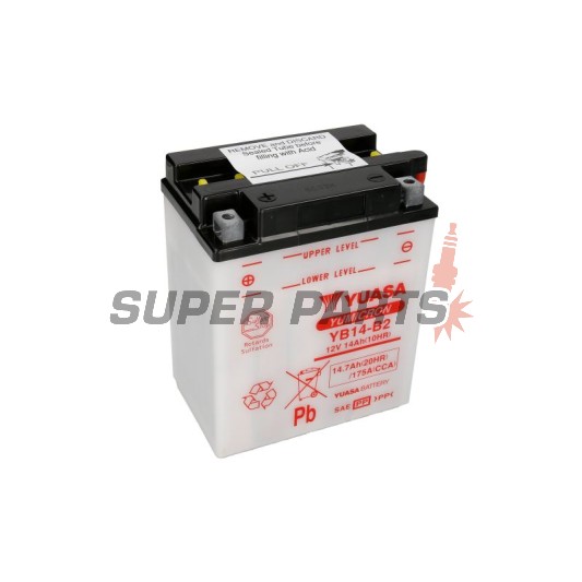 Акумулатор -YUASA- YB14-B2, 15Ah 12V