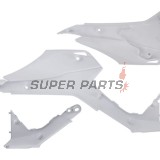 Предни странични пластмаси -POLISPORT- бели (долни), HONDA CRF 110 2013-2018