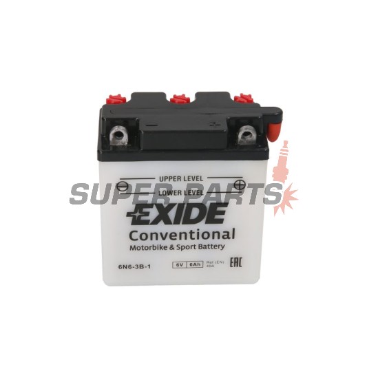 Акумулатор -EXIDE- 6N6-3B-1, 6Ah 6V