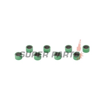 Ролки за вариатор -RMS- 25x17mm, 18.6g, 8бр, Aprilia Atlantic 400 2005-2007, Aprilia Atlantic 500 2005-2008, Aprilia Scarabeo 400 2006-2007, Aprilia Scarabeo 500 2006-2008, Piaggio Beverly 400 2006-2010