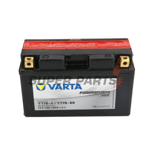 Акумулатор -VARTA- YT7B-BS, 7Ah 12V