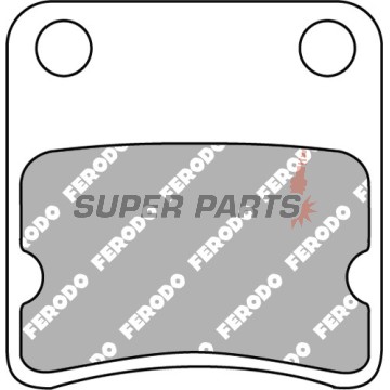Накладки -FERODO- FDB2338EF, Aprilia Mana / SRV 850, Arctic Cat DVX 300, BMW C / C1 125-650, Cagiva / Daelim 50, Gilera Fuoco / GP 500-800, Honda Africa Twin / CTX / Silver Wing / Gold Wing / NC / VFR / X-ADV 400-1800, Piaggio MP3 125-500 1993-2021