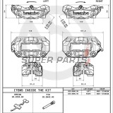 Спирачен апарат -BREMBO- Aprilia ETV 1200 / Tuono V4R, BMW F800 / R1200 / R nineT, Ducati Hypermotard / Monster / Panigale, MV Agusta 800, Triumph Street / Tiger 1200