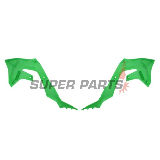 Предни странични пластмаси -POLISPORT- зелени, KAWASAKI KX 250/450 2019-2023