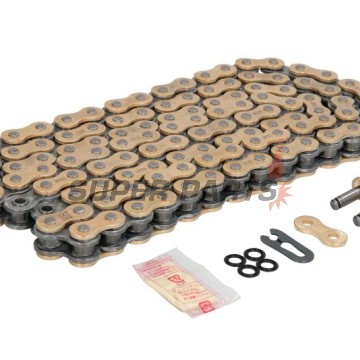 Верига -DID- 520VX3G&B-110FB, размер 520, 110 звена, усилена, злато/черна