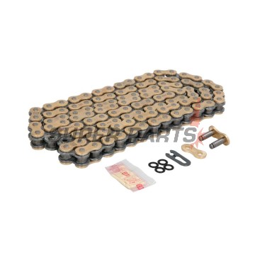 Верига -DID- 520VX3G&B-110FB, размер 520, 110 звена, усилена, злато/черна