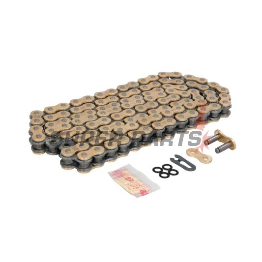 Верига -DID- 520VX3G&B-110FB, размер 520, 110 звена, усилена, злато/черна