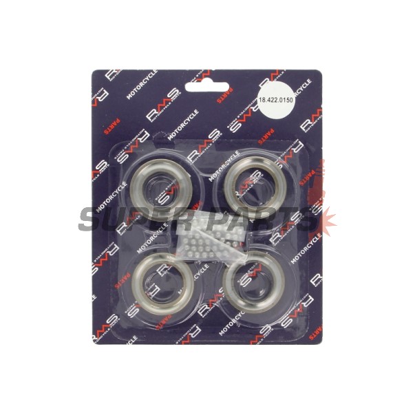 Лагери за предница комплект -RMS- Malaguti Ciak 50 1999-2001, 2003-2006, Malaguti F10 50 1992-2000, 2002-2006, 2008-2009, Malaguti Yesterday 50 1997-2000, MBK CT (Sorisso) 50 1991-1995, MBK CW (Booster) 50 1990-1994