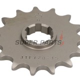 Преден пиньон -JT- JTF728,15, 15 зъба, Cagiva Canyon 600 1996-1997, River 600 1995-1999, T4E 350 1987-1991, T4E 500 1987-1990, T4R 350 1987-1991, T4R 500 1987-1990, W12 350 1993-1996, W16 600 1994-1997