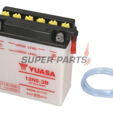 Акумулатор -YUASA- 12N5-3B, 5Ah 12V