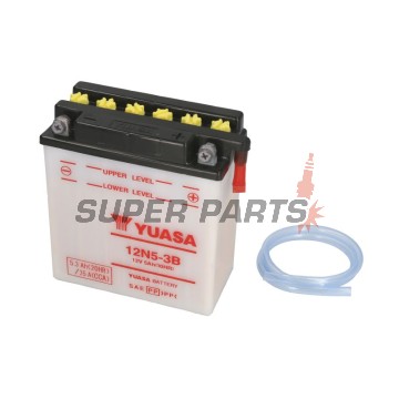Акумулатор -YUASA- 12N5-3B, 5Ah 12V
