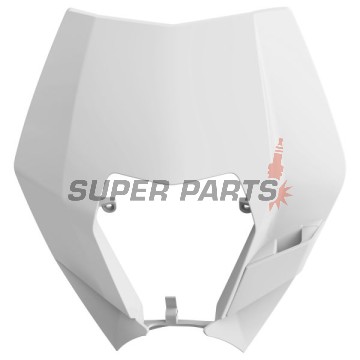 Маска (без фар) -POLISPORT- бяла, KTM EXC, XC-W, XCF-W 125-500 2008-2013