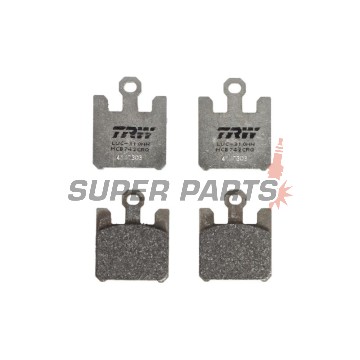 Накладки -TRW- MCB742CRQ, Kawasaki VN1600 Mean Streak / ZX-6R 636 / ZX-6RR / ZX-10R / ZX-12R Ninja + Suzuki GSX-R1000 (2003-2007)