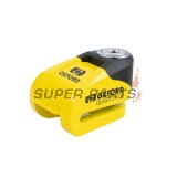 Заключващо устройство за мото диск -OXFORD- Quartz XD6 6mm, жълт/черен