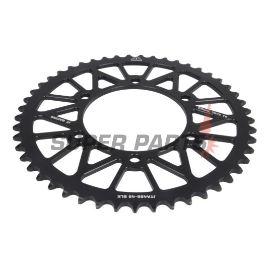 Заден пиньон -JT- JTA486,49BLK, 49 зъба, черен, алуминиев, Yamaha YZF-R6 600 2003-2005