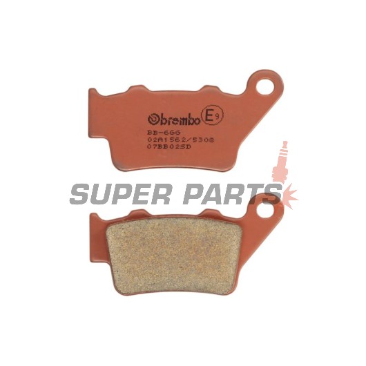 Накладки -BREMBO- 07BB02SD, BMW F650, G650, S1000RR, Husqvarna TE/WR/SM, KTM Duke/EXC/LC4/Supermoto, Aprilia Pegaso, Honda CB500, Yamaha XT/MT-03