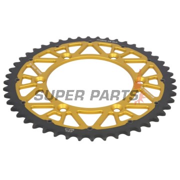 Заден пиньон -JT- JTX808,48GLD, 48 зъба, златен, хибриден, Suzuki DR 350 1990-1999, DR-Z 400 2000-2017, RM 125 1985-2012, RM 250 1987-2012, RM-X 250 1989-2001, RM-X 450 2010-2019, RM-Z 250 2007-2019, RM-Z 450 2005-2018