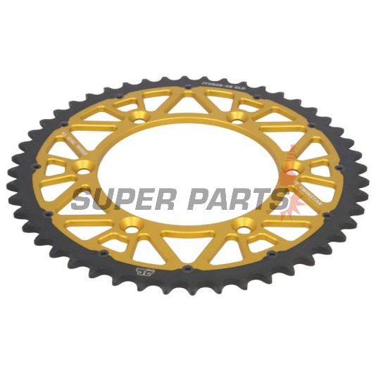 Заден пиньон -JT- JTX808,48GLD, 48 зъба, златен, хибриден, Suzuki DR 350 1990-1999, DR-Z 400 2000-2017, RM 125 1985-2012, RM 250 1987-2012, RM-X 250 1989-2001, RM-X 450 2010-2019, RM-Z 250 2007-2019, RM-Z 450 2005-2018