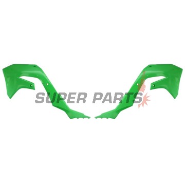 Предни странични пластмаси -POLISPORT- зелени, KAWASAKI KX 250/450 2019-2023