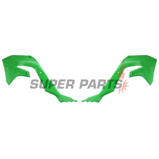 Предни странични пластмаси -POLISPORT- зелени, KAWASAKI KX 250/450 2019-2023