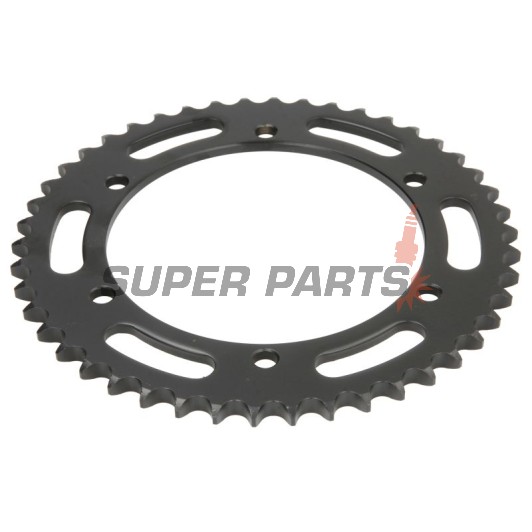 Заден пиньон -JT- JTR1847,46, 46 зъба, стоманен, Yamaha FZR 250 1989, FZR 400 1988-1995, SRX 600 1990-1994, TDR 125 1993-2002, TZR 125 1996-2000, TZR 80 1996, XT 250 2008-2018
