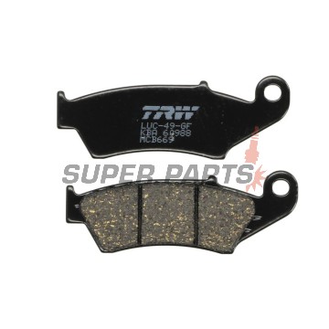Накладки -TRW- MCB669, Aprilia MXV/RXV, Beta RR, Gas Gas EC/FSE/FSR/MC, Honda CR/CRF/XR/XL, Kawasaki KDX/KLX/KX, Suzuki DR-Z/RM/RM-Z, Yamaha WR/YZ/XT (1993-2020)