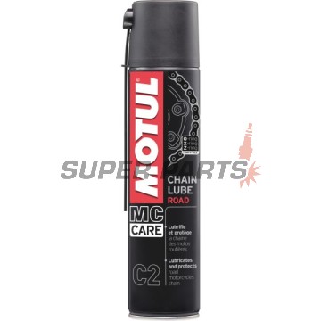 Спрей за смазване на верига -MOTUL- CHAINLUBE ROAD C2, 0.4L