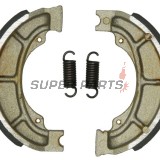 Накладки (челюст) -TRW- MCS921, 120x25mm, Derbi/Italjet/PGO scooter 50-125 1994-2004; Suzuki Address/Katana/LT/LT-F/Zillion 50-160 1985-2003; Atala/Garelli/Piaggio/Puch 50-150 1986-2002