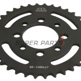 Заден пиньон -JT- JTR801,36, 36 зъба, стоманен, Kawasaki AE 50 1982-1983, AE 80 1981-1983, AR 50 1981-1983, AR 80 1982-1983, KLX 110 2002-2020, Z 125 2019-2020, Suzuki DR-Z 110 2003-2005, FM 50 1980-1998, FR 70 1975-1987, GT 50 1977-1980