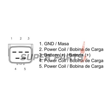 Реле за зареждане -DZE- реле-регулатор, 12V, 35A, HONDA TRX 350-700 1995-2014