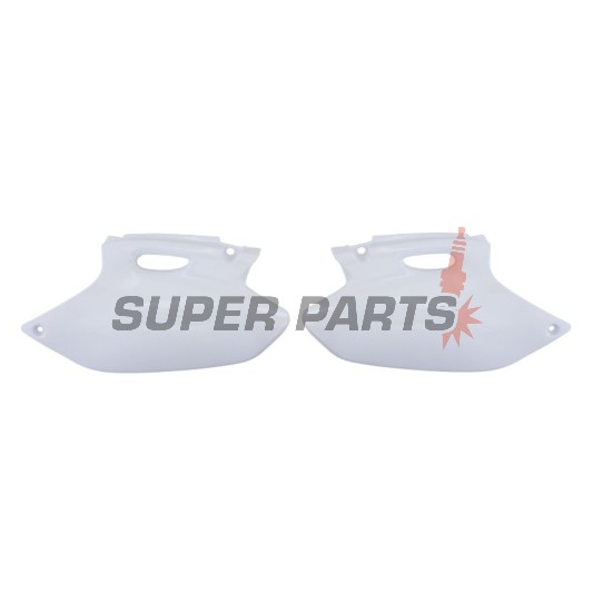 Задни странични пластмаси -POLISPORT- бели, YAMAHA YZ 250 2001-2002