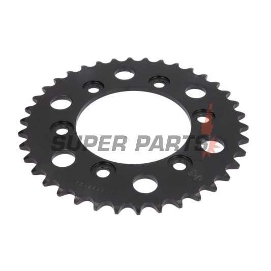 Заден пиньон -JT- JTR735,38, 38 зъба, стоманен, Ducati 851 851 1989-1992, 888 888 1993-1994, 900 900 1991-1997, 907 907 1991-1992, MH 900 2002, Monster 400 2001-2008, Monster 600 1994-2001, Monster 620 2002-2006, Monster 695 2007-2008
