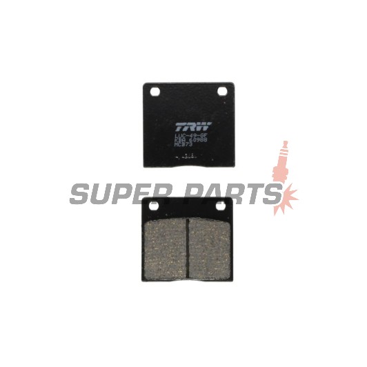 Накладки -TRW- MCB73, Kawasaki Z 650SR / 1000A / 1000ST / 1000H Injection (1977-1981); Suzuki GS 500E-F / 550 / 750 / 850G Katana (1977-2010), GSX 750E-ES-EF (1980-1986), RG Gamma 50 (1987)