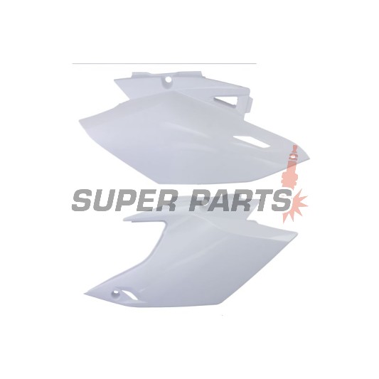 Задни странични пластмаси -POLISPORT- бели, YAMAHA WR 450 2012-2015