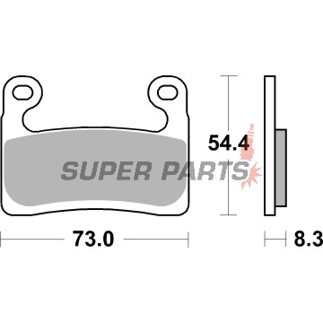 Накладки -BREMBO- 07GR90SA, BMW R1250GS / Adventure / RS / RT / R (2019-2022), BMW S1000RR / S1000R / S1000XR (2010-2021)