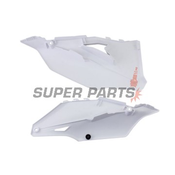 Задни странични пластмаси -POLISPORT- бели, KAWASAKI KX 250/450 2019-2023