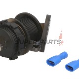 Адаптер, запалка за цигари -4 RIDE- 12V, 3.6A, USB 3.0 + PD (Power Delivery - type C), волтметър, 2 пина - универсален
