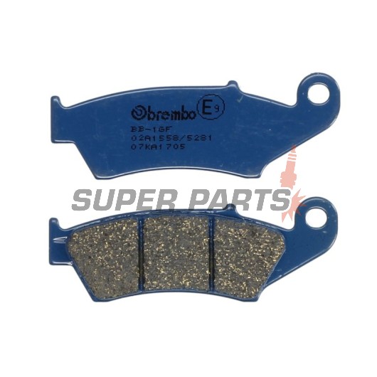 Накладки -BREMBO- 07KA1705, Aprilia MXV / RXV / Beta RR / Gas Gas EC / Honda CR / CRF / XR / XRV / Kawasaki KX / KLX / KDX / Suzuki DR / DR-Z / RM / RM-Z / Yamaha WR / YZ (1990-2011)