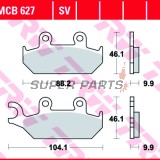 Накладки -TRW- MCB627, Yamaha XT600E/600Z Tenere, XTZ660 Tenere (1990-2003)