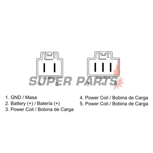 Реле за зареждане -DZE- реле-регулатор, 12V, 50A, HONDA CBF 1000 2006-2010