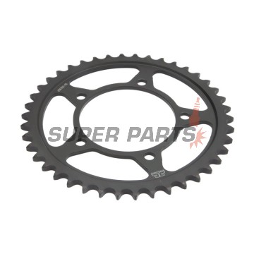 Заден пиньон -JT- JTR702,42, 42 зъба, стоманен, Aprilia NA 850 2007-2016, RSV 1000 1998-2009, SL 750 2007-2016, SMV (Dorsoduro) 1200 2011-2016, SMV (Dorsoduro) 750 2007-2016, SMV (Dorsoduro) 900 2017-2020, Tuono 1000 2003-2011