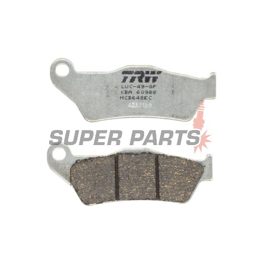 Накладки -TRW- MCB648EC, Alfer 250, Aprilia MX/Mana/Pegaso/RST, ATK Cross/Enduro, BMW G450X/HP2, Ducati Monster, Gas Gas EC, Husqvarna SM/TE/WR, KTM Adventure/EXC/SX, Moto Guzzi Stelvio, Yamaha TT/Majesty