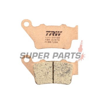 Накладки -TRW- MCB672SH, Alfer VR 250, Aprilia Pegaso 650, Husaberg FE/FS 450-650, Husqvarna CR/TE/WR 125-610, KTM EXC/LC4/Duke 250-690, Yamaha TT 600, WR 125 (1993-2022)