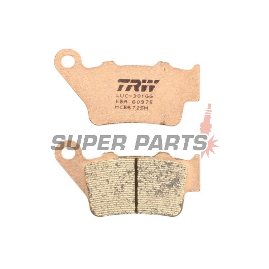 Накладки -TRW- MCB672SH, Alfer VR 250, Aprilia Pegaso 650, Husaberg FE/FS 450-650, Husqvarna CR/TE/WR 125-610, KTM EXC/LC4/Duke 250-690, Yamaha TT 600, WR 125 (1993-2022)