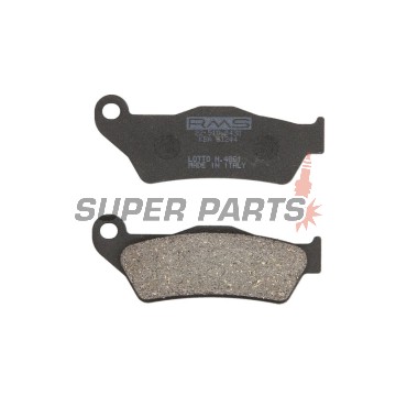 Накладки -RMS- 22 510 0430, Aprilia MX 125 2004-2006, Aprilia RX 125 1994-1997, BMW G 450 2008-2011, Cagiva Elefant 750 1993-1995, Ducati Monster 620 2005-2006, Ducati Monster 695 2007-2008, Ducati Monster 800 2005-2007, KTM SC 625 2002