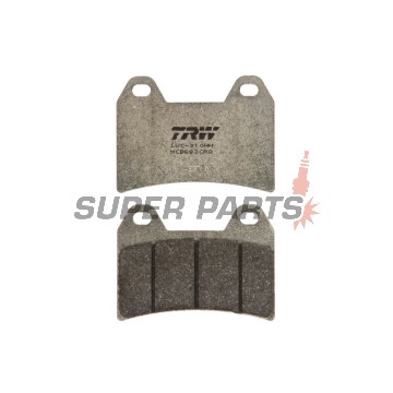 Накладки -TRW- MCB683CRQ, Aprilia Pegaso/RS/RSV, Benelli TnT/Tornado, BMW F/G/R nineT, Cagiva Raptor, Ducati Monster/Multistrada/SS, KTM Duke/LC4/SM, Moto Guzzi, Yamaha XT 660X